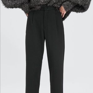 High waisted chino pants